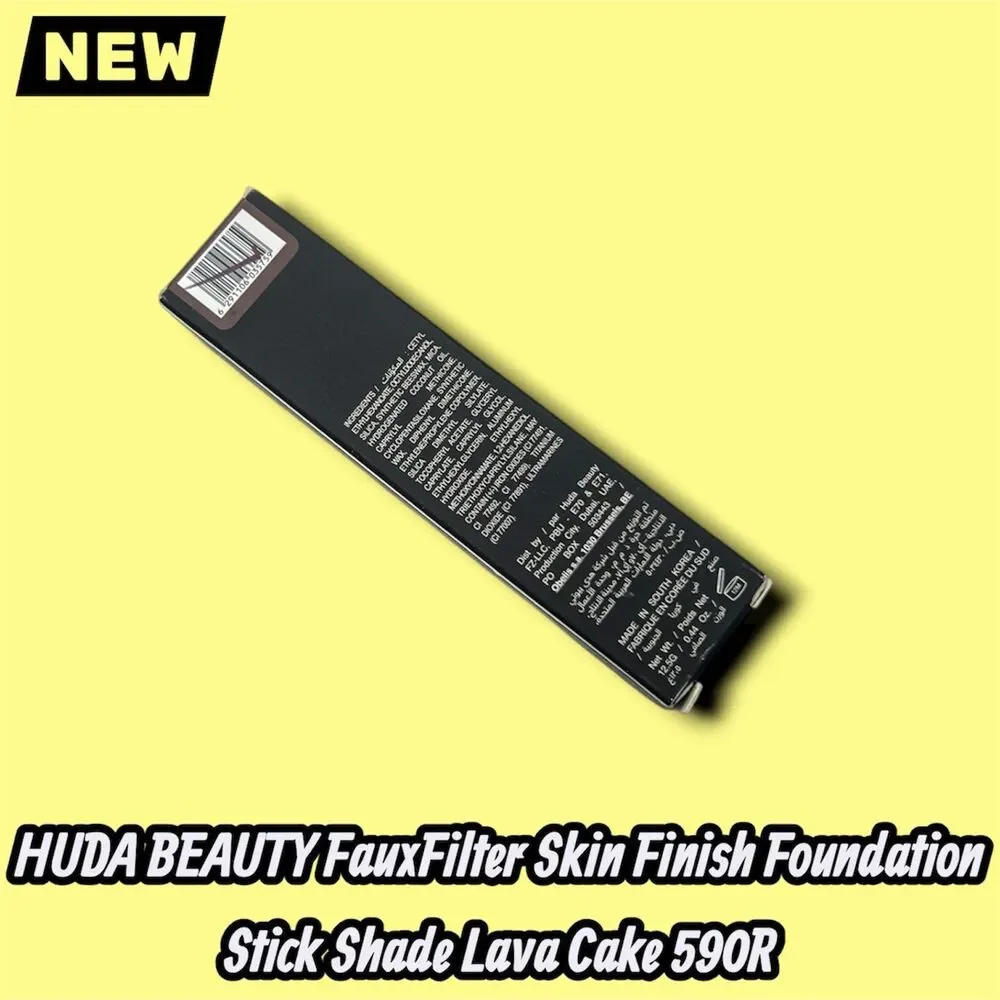 New HUDA BEAUTY FauxFilter Skin Finish Foundation Stick Shade Lava Cake 590R